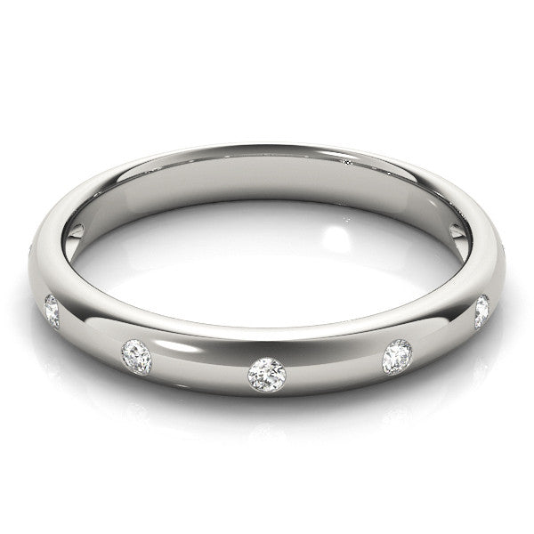 Silver Diamond Fashion Stackable Ring