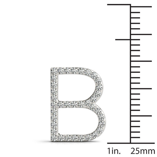 Diamond Initial B Pendant