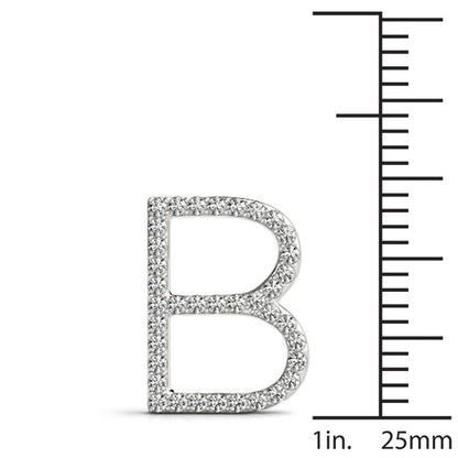 Diamond Initial B Pendant