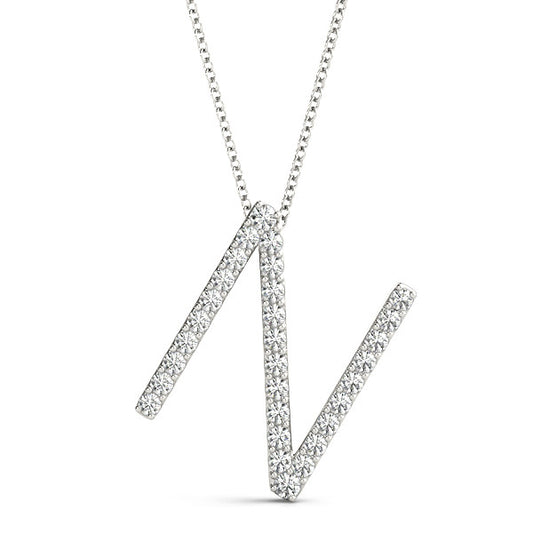 Diamond Initial N Pendant