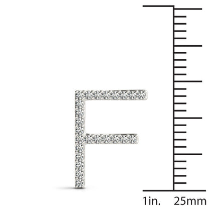 Diamond Initial F Pendant