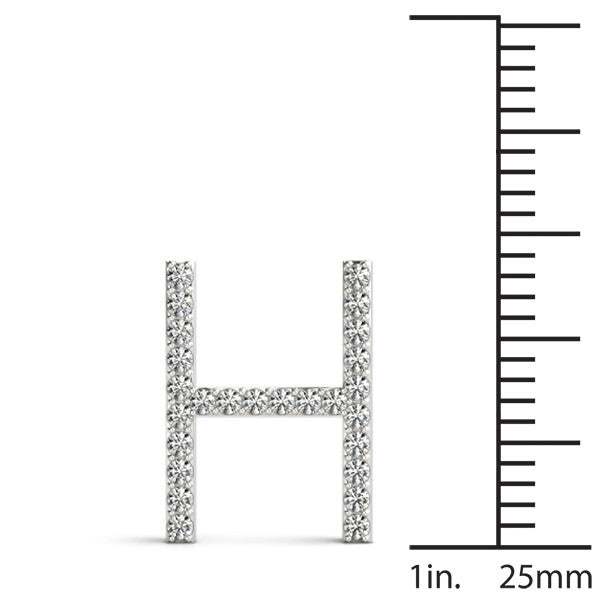 Diamond Initial H Pendant