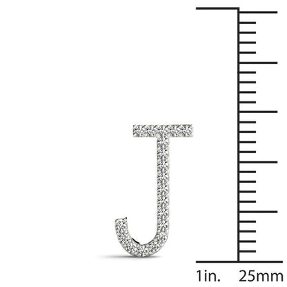 Diamond Initial J Pendant