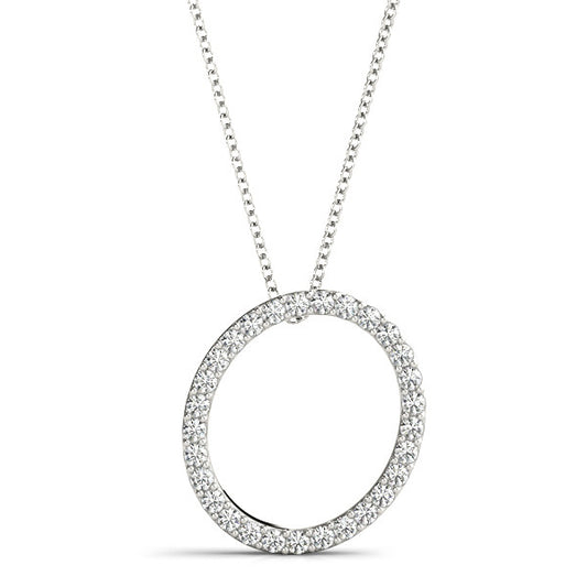 Diamond Initial O Pendant