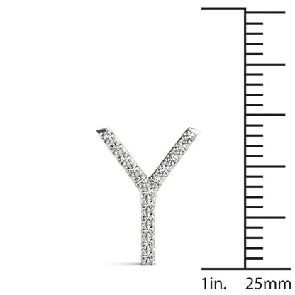 Diamond Initial Y Pendant