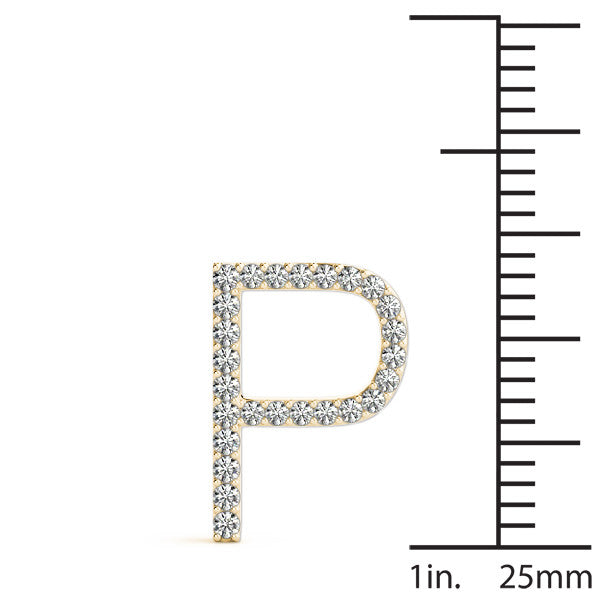 Diamond Initial P Pendant
