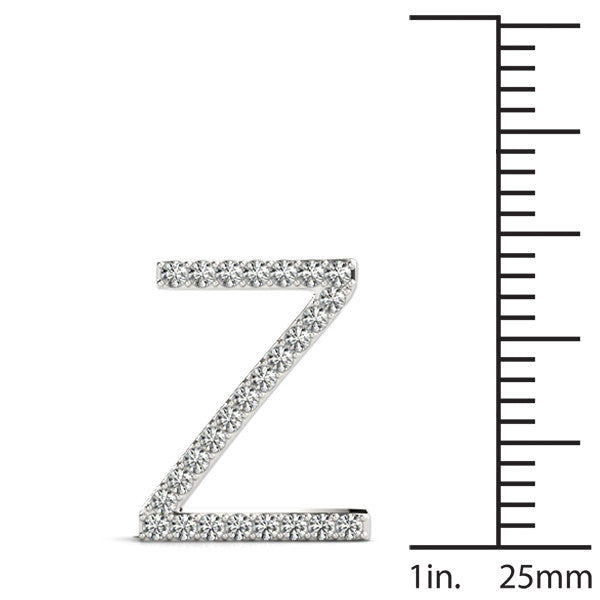 Diamond Initial Z Pendant