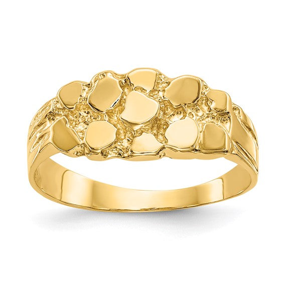14K Gold Nugget Ring