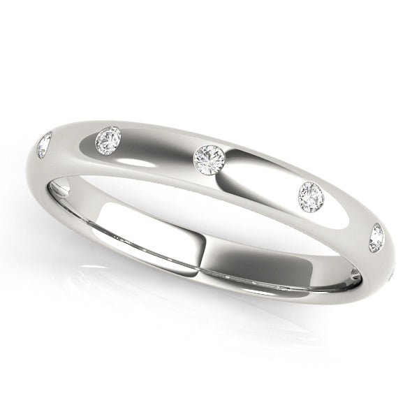 Silver Diamond Fashion Stackable Ring