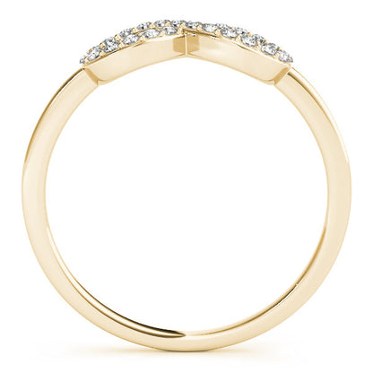10K Gold Diamond Infinity Ring